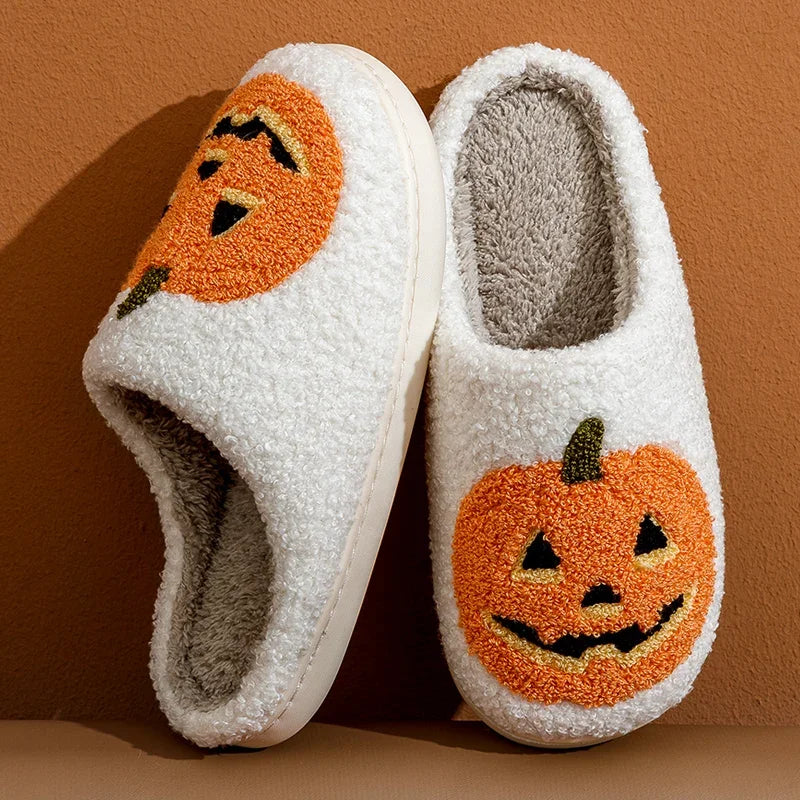 CozyFeet Pumpkin Fall Plush Slippers